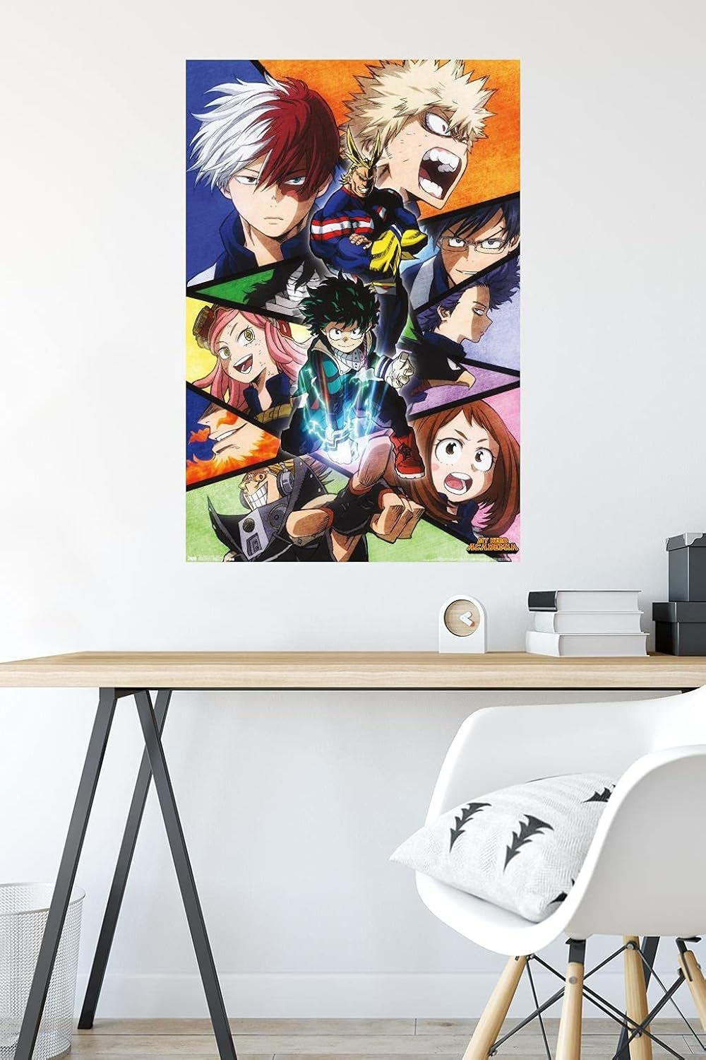 My Hero Academia-Faces Wall Poster, 22.375" X 34", Unframed Version, Bedroom